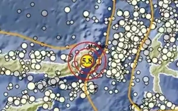 Thumbnail Berita - Gempa M 5,8 Terjadi di Minahasa Tenggara Sulut