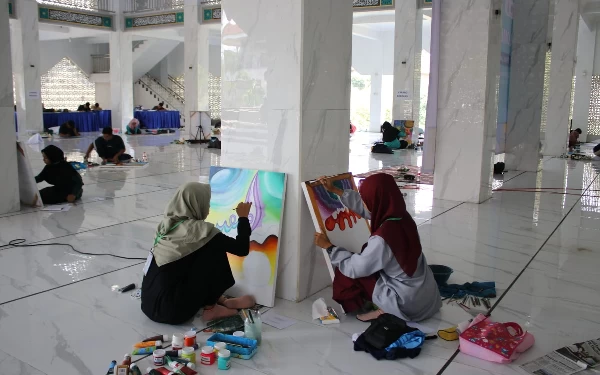 Foto Cabang lomba seni Kaligrafi di Porsi Jawara 1 (2/11/2023) (Foto: Humas UIN KHAS Jember)