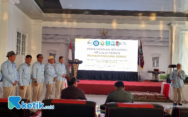 Foto Edukasi penanganan dan pencegahan stunting di Jember. (Foto: Naufal/Ketik.co.id)