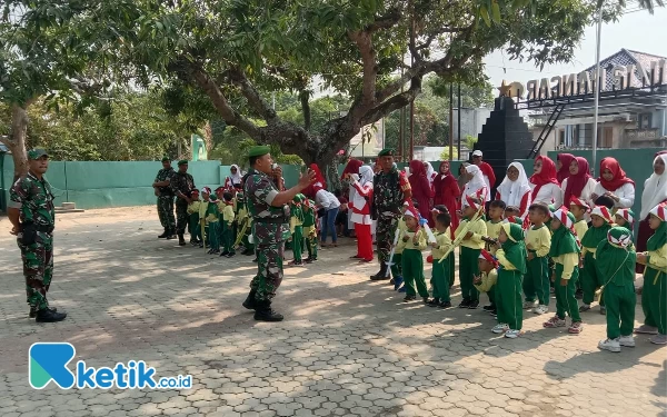 Foto Kegiatan Kelas Inspiratif di Makoramil Bancar (10/11/2023)(Foto Ahmad Istihar/Ketik.co.id)