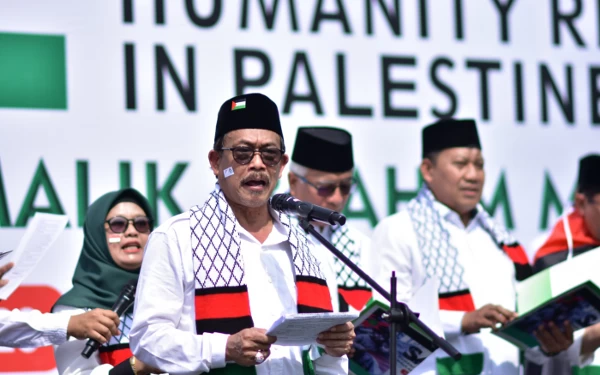 Thumbnail Berita - Aksi Solidaritas Kemanusiaan, UIN Malang Lantangkan Bela Palestina