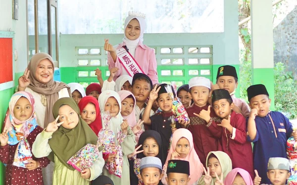 Foto Advokasi Anju Putri Kamilah, Runner Up Miss Hijab Jatim 2023 (Foto: dokumen pribadi)