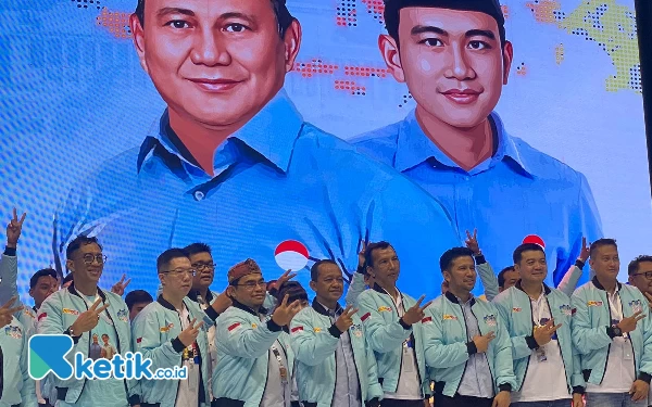 Foto Deklarasi Pilar 08 untuk dukungan Prabowo-Gibran di Pilpres 2024. (Foto: Shinta Miranda/Ketik.co.id)