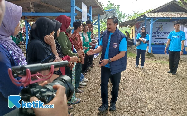 Foto Bupati Pacitan dalam acara peringatan Hari Bakti PU. (Foto: Al Ahmadi/Ketik.co.id)