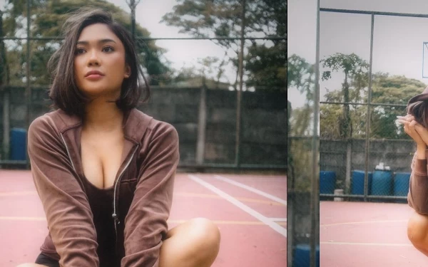 Foto Marion Jola tampil cantik dengan baju warna cokelat tua.(Foto: Instagram @lalamarionmj)