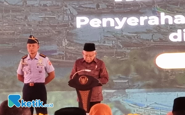 Foto Wapres RI KH Ma'ruf Amin menyampaikan arahan terkait percepatan penanganan stunting di Jember.