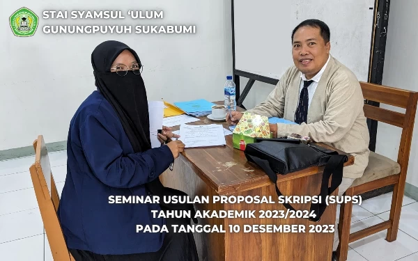 Foto Dosen STAI Syamsul 'Ulum Gunungpuyuh Sukabumi dalam Seminar Usulan Proposal Skripsi (Foto: dok. pribadi)