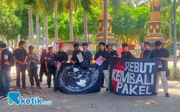 Mahasiswa Peduli Agraria Dampingi Aksi Damai Warga Pakel di Jember