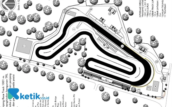 Foto Masterplan Sirkuit Mario Aji di Magetan. (Foto: Dok. Ketik.co.id)