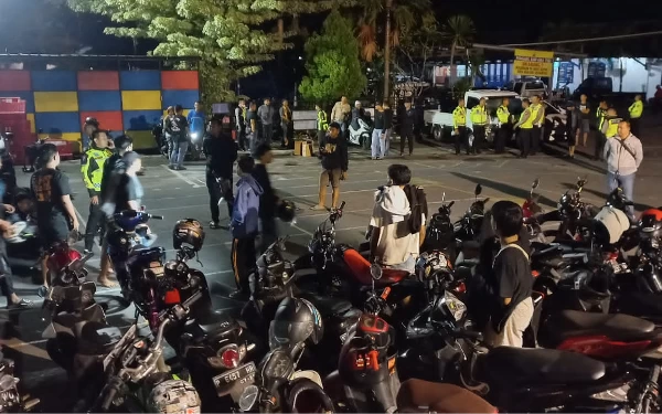 Balap Liar Bikin Resah Warga Jember, Dirazia Polisi Puluhan Sepeda Motor Diamankan