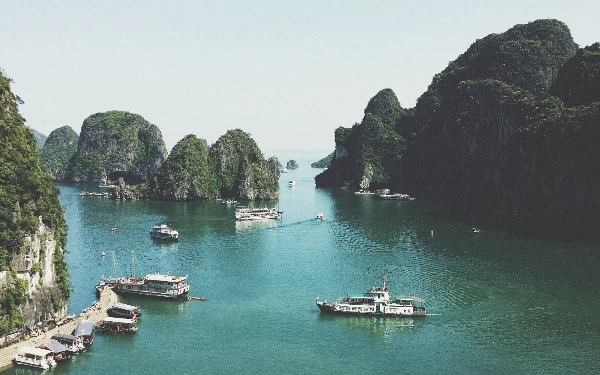 Foto Ha Long Bay Vietnam. (Foto: Pexels)