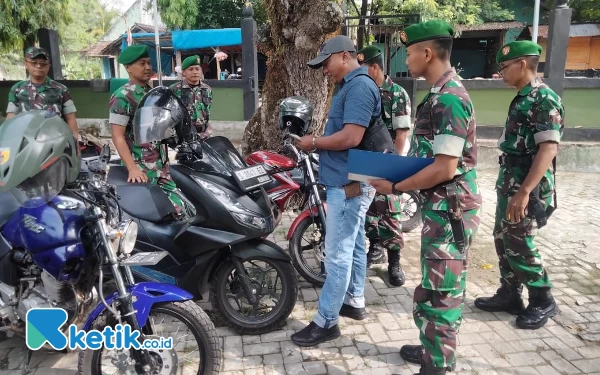 Kodim 0811 Tuban Cek Kendaraan Dinas dan Pribadi Prajurit