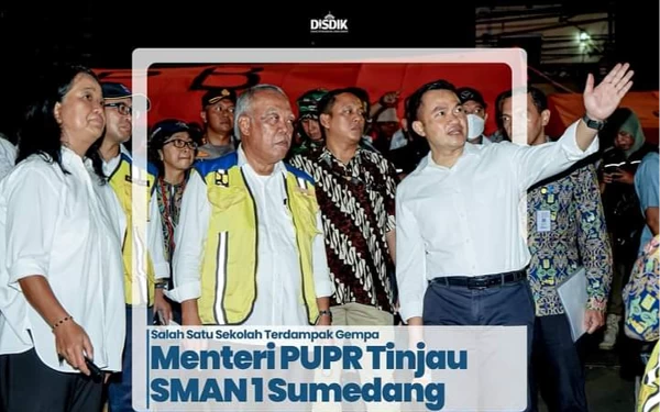 Pasca Gempa Sumedang, Menteri PUPR Tinjau Sekolah Terdampak