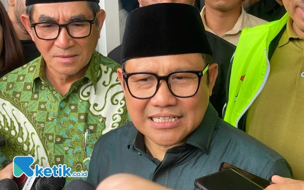 Foto Muhaimin Iskandar saat ada di Konsolidasi Akbar Anies-Muhaimin. (Foto: Shinta Miranda/Ketik.co.id)