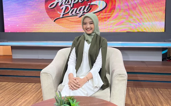 Foto Ismi Nadhilah di acara salah satu TV nasional (Foto: Wandi Ruswannur/ketik.co.id)