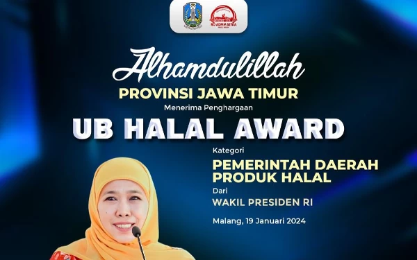 Thumbnail Berita - Pemprov Jatim Dianugerahi Universitas Brawijaya Halal Award, Khofifah: Penguat Kita Mengembangkan Ekosistem Halal
