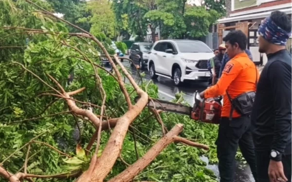 Thumbnail Berita - Antisipasi Bencana Hidrometeorologi, BPBD Kota Surabaya Optimalkan 18 Pos Pantau