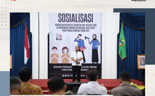 Thumbnail Pemilu 2024, Bawaslu Jabar Gelar Sosialisasi Penguatan Netralitas ASN