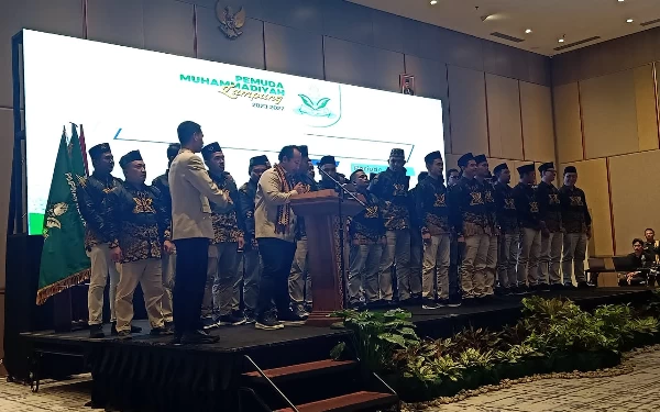 Thumbnail Pemuda Muhammadiyah Lampung Dikukuhkan, Siap Bantu Pembangunan Sai Bumi Ruwa Jurai