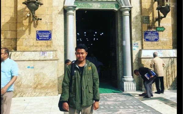 Foto Talkhis saat mengikuti Study Exchange di Mesir tahun 2019 (Foto: Instagram Talkhis)
