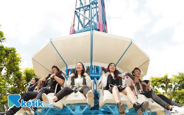 Wahana Baru, Scream Tower Jatim Park 1 Pacu Andrenalin Pengunjung