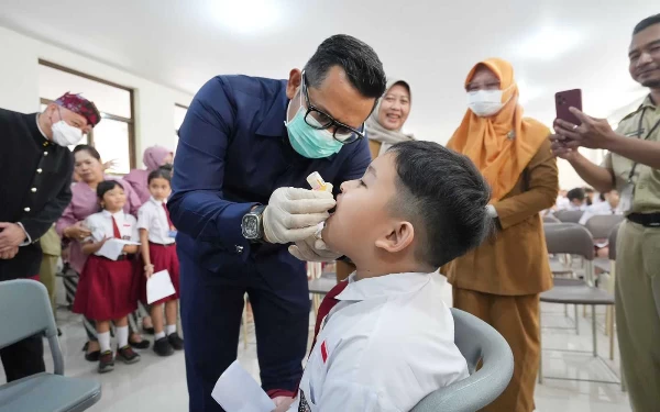 Thumbnail Berita - Tertinggi Se-Jawa Timur, Angka Sub PIN Polio Kota Mojokerto Capai 104,3 Persen