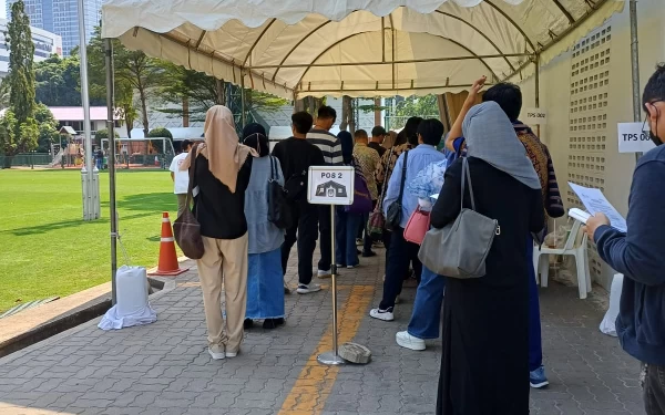 Foto Suasana pemungutan suara di KBRI Bangkok (Foto: dok.narasumber untuk Ketik.co.id)