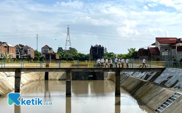 Foto Bozem Tunggulwulung yang dibangun Pemkot Malang dan masih diperlukan penyempurnaan. (Foto: Lutfia/Ketik.co.id)