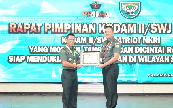 Thumbnail Rapim Kodam II/Sriwijaya, Pangdam Berharap TNI Semakin Dicintai Rakyat