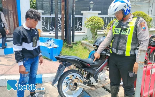 Polisi Probolinggo Rajin Hunting Knalpot Brong