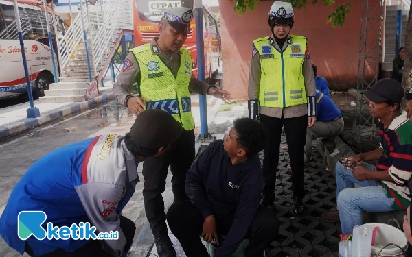 Satlantas Polresta Sidoarjo Minta Kru Bus Ingatkan Sopir agar Cegah Tindakan Berbahaya