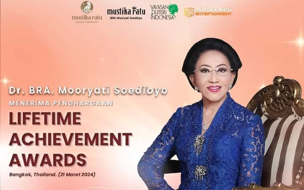 Thumbnail Berita - Pendiri Yayasan Puteri Indonesia Terima Penghargaan dari Ibu Negara Thailand