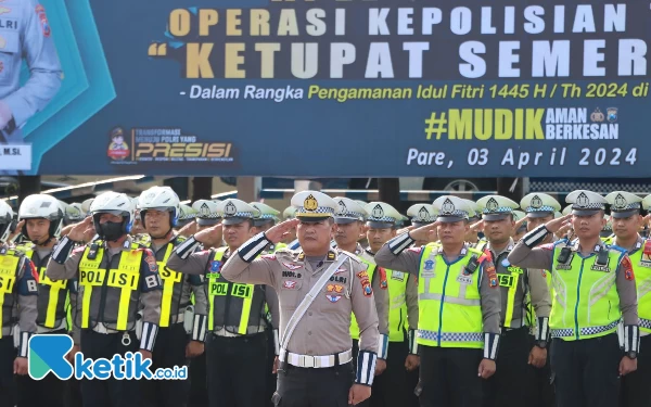 Thumbnail Pastikan Keamanan Lebaran, Polres Kediri Gelar Apel Operasi Ketupat Semeru 2024