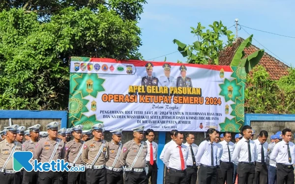 600 Pasukan Diterjunkan Pengamanan Selama Operasi Ketupat Semeru 2024 di Jember