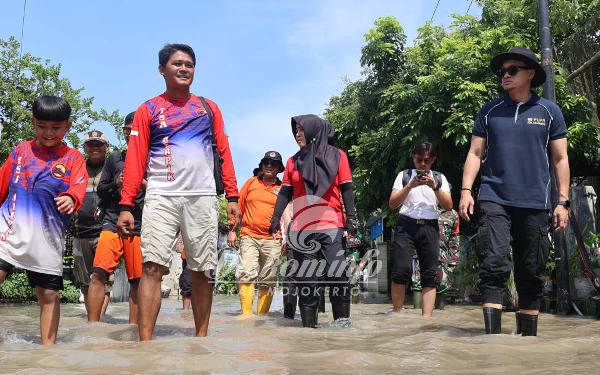 Thumbnail Berita - Akibat Banjir di Mojokerto, BPBD Jatim Assessment Pembangunan Jembatan yang Terputus