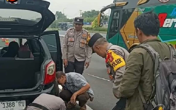 Lewat Tol Cipali Ban Pecah, Tak Usah Panik, Polisi Siap Bantu di Rest Area