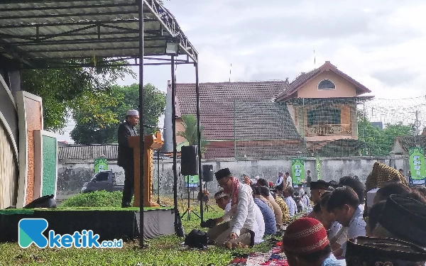 Ribuan Jemaah Ikuti Salat Ied di Lapangan SMM Bantul