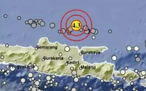 Gempa M 4,3 Terjadi di Tuban, Sebelumnya di Buleleng dan Maluku Tengah