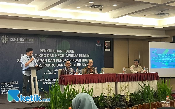 Foto Rahmadi S.Sos M.Si, Asisten Deputi Fasilitasi Hukum dan Konsultasi Usaha KemenKop-UKM. (Foto: Lutfia/Ketik.co.id)