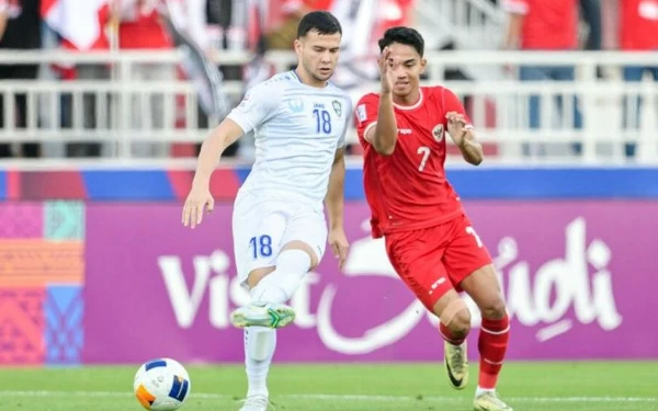 Thumbnail Berita - Indonesia Kalah 0-2 dari Uzbekistan, Terhenti di Semifinal Piala Asia U-23