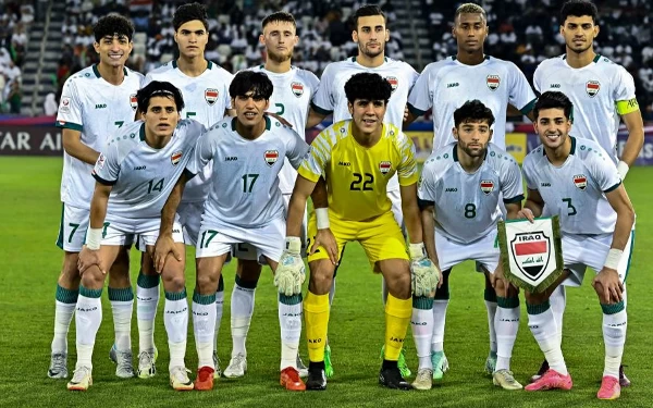 Foto Timnas Irak di Piala Asia U-23 2024 pada laga semifinal (29/4/2024). (Foto: Xinhuanet.com)