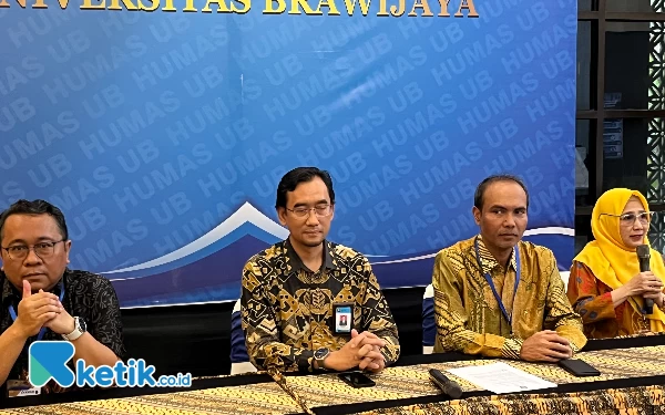 Foto Konferensi pers terkait UTBK hari ketiga di UB. (Foto: Lutfia/Ketik.co.id)