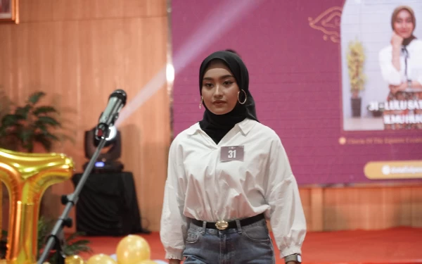 Foto Lulu Sa'billah, Finalis Putri Hijabfluencer Jabar 2024 dalam sebuah acara (Foto: dok. pribadi)