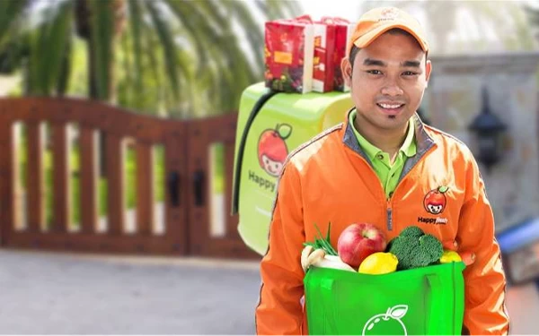 Foto Jasa layanan antar sayur dan buah. (Foto: Tech in Asia)