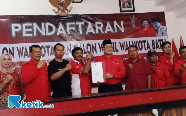 Wabup Malang Daftar Cawali Batu Melalui PDI Perjuangan