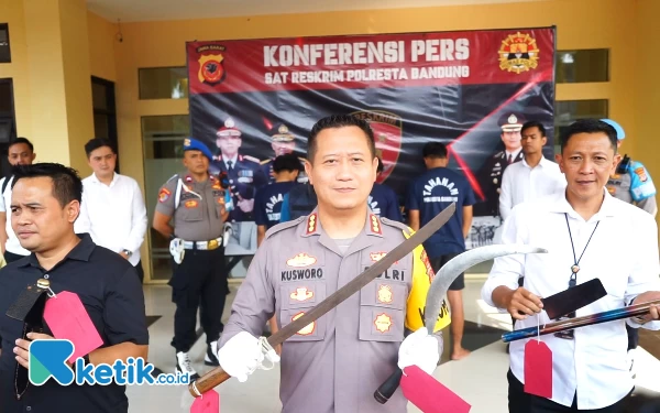 Gercep! Polresta Bandung Bekuk Anggota Geng Motor Pelaku Pembacokan