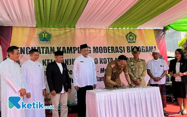 Foto Peresmian Kelurahan Tunjungrejo menjadi Kampung Moderasi Beragama. (Foto: Lutfia/Ketik.co.id)