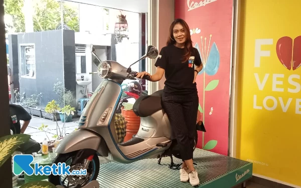 Foto Vespa Elektrika (Foto: Fatimah/Ketik.co.id)