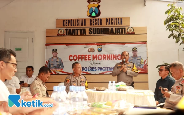 Thumbnail Perkuat Sinergi dengan Media Lokal, Kapolres Pacitan Gelar Coffee Morning