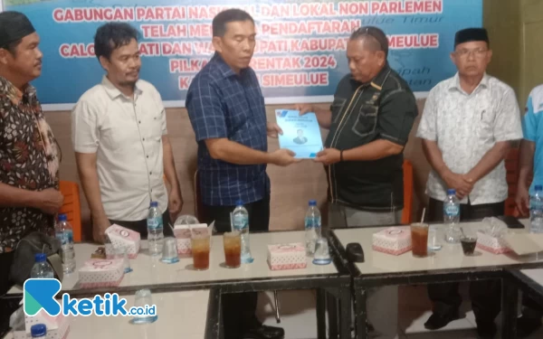 Monas Bacabup Simeulue Daftar ke Gabungan Partai Non Parlemen